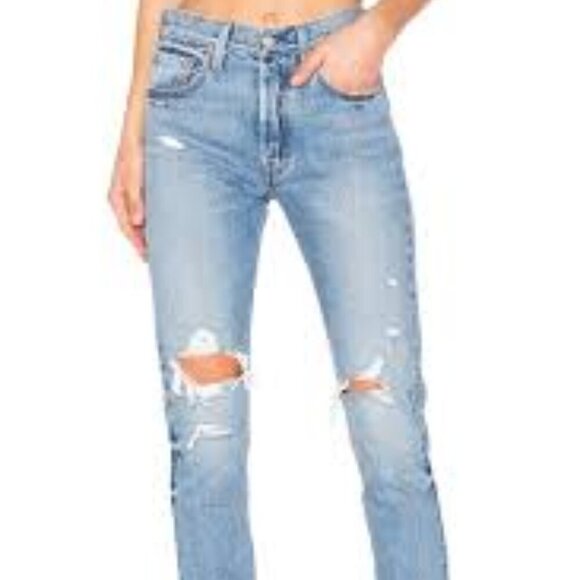 Levi's 501 Skinny Jeans In Old Hangout 24 - Picture 3 of 12